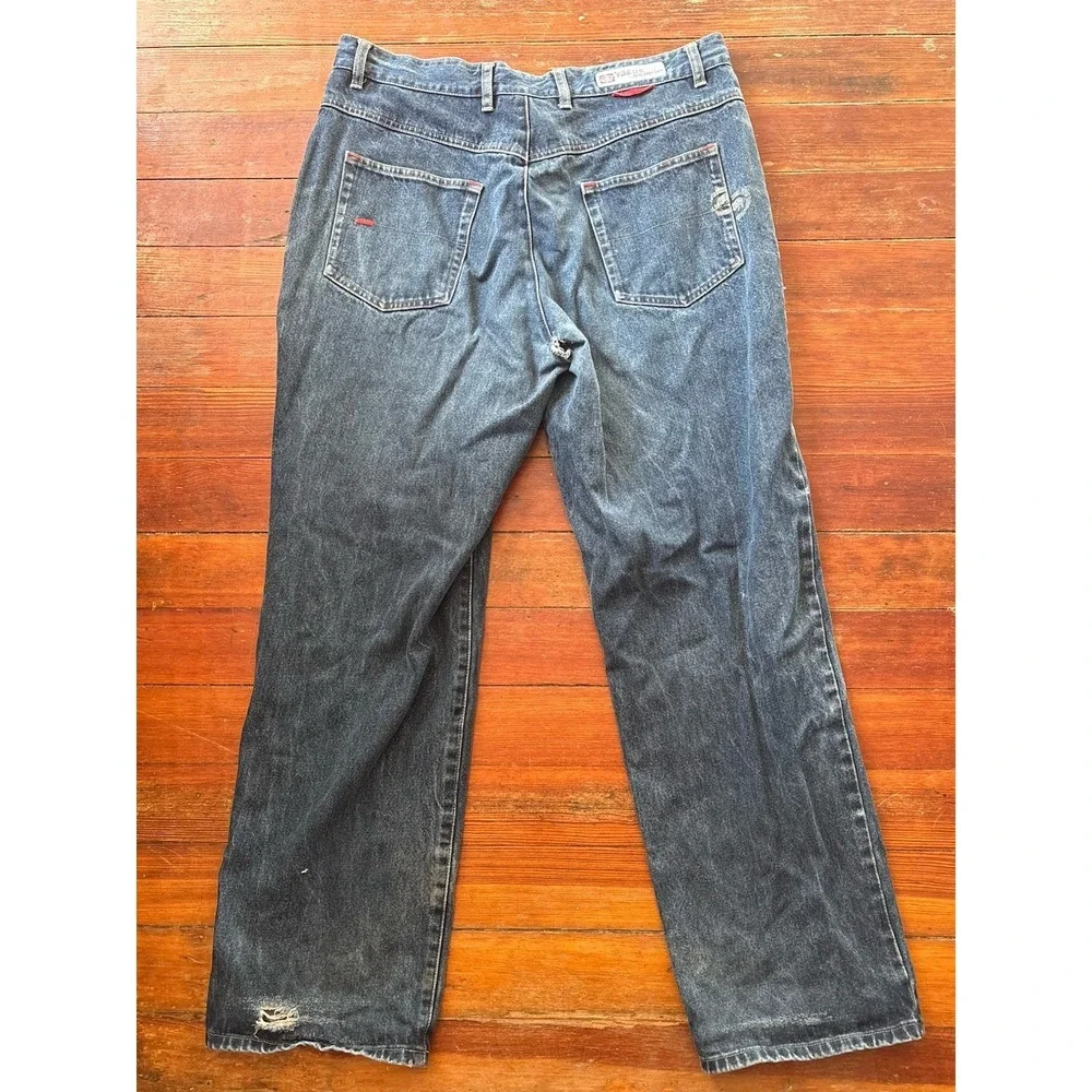 Vintage Ecko Unltd Jeans Baggy Relaxed Fit Jeans Light Wash Mens‎ 36x32 Blue Y2K